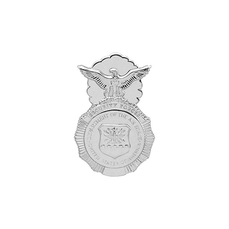 SFI Silver U.S. AIR Force Badge TIE TAC: Security Police