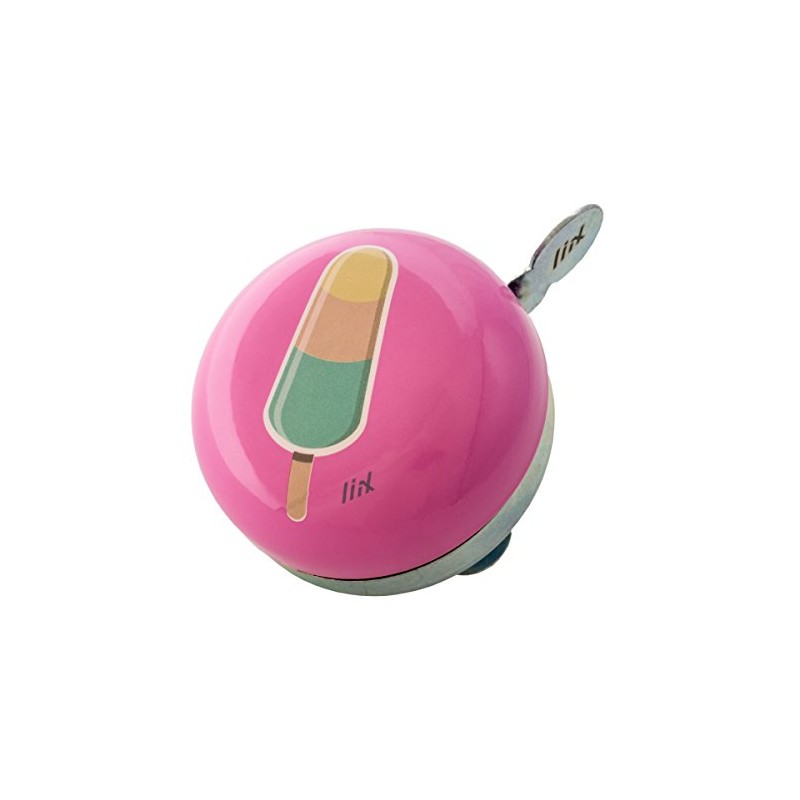 Liix Kids' Mini Ding Dong Ice Lolly Cycling Bell, Pink,