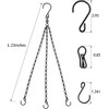 Swivel Hanging Basket Chains 23 Inches 3 Leads Hanging Chains