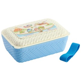 Skater PLN11-A Large Lunch Box, Rattan Basket-Style Yukaku Lunch Box, Sumikko Gurashi Camping 1.1 L (1.1 L)