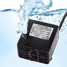 SunGrow 55 GPH 3W Small Submersible Water Pump, Fits all Cat & Dog Water Bowl, & Most Fountains, Aquarium Fish Tank Mini Submersible Pump, Hydroponics, Tabletop Fountain, For 3-5 Gallons Tank