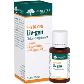 Genestra Brands Liv-gen | Juniper, Black Currant, and English Walnut Herbal Supplement | 0.5 fl. oz.