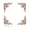 TANGGER 8 PCS Wood Carving Decoration 30×8.5cm&10×10cm,Wood Carved Furniture Door