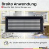 Steinberg14 Black Ventilation Grille, 300 x 130 mm, Plastic Exhaust