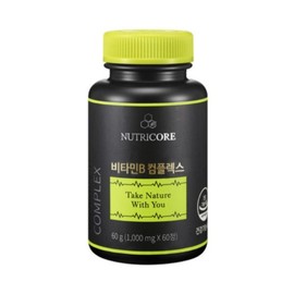 Nutricore Vitamin B Complex 1,000mg x 60 tablets x 3 boxes Contains 6 months' worth of biotin / 뉴트리코어 비타민B 컴플렉스 1,000mg x 60정 x 3박스 6개월분 비오틴 함유