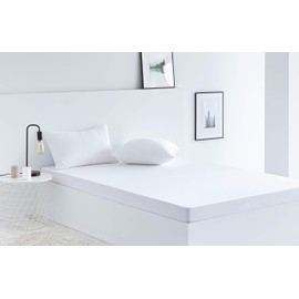Todocama Mattress Protector, Cotton, White, Cama 80 x 190/200 cm