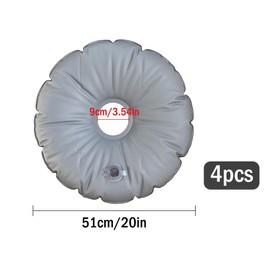 Kellegour Pack of 4 Water Weight Bag, Tube Weight, Weight Bag, Round Flags Weight Bag, Portable Foldable Round Umbrella, Foldable, for Parasol Stand, for 10 Litres of Sand or Water