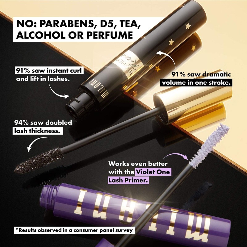 Milani Highly Rated Extreme Volume Mascara (111 Black, 0.41Oz) -