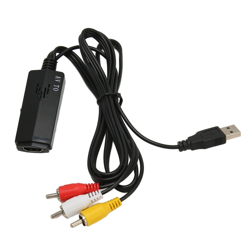 RCA to HD Multimedia Interface Converter Support 1080P USB Power