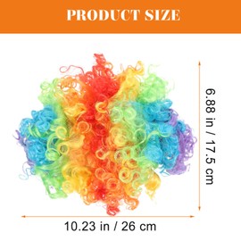 1 Set Clown Outfit Foam Clown Nose Funny Clown Costume Clown Hair Carnival Clown Costume Hair Decorations Color Wigs Colorful Wig Red Outfit Red Sponge Red Wigs Tie Make up Fabric