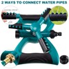 3 Pcs 360 Degree Sprinklers for Yard Automatic Rotating Lawn