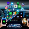 Carlinkit 4.0 Wireless Android Auto & CarPlay Adapter, Convert Wired