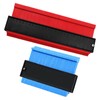KDSSYFT 2 Piece Set Contour Gauges Self-Locking Curved Ruler Carpentry