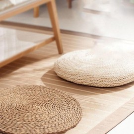 Summer Rattan Straw Stool Cushion Pad for Cafe & Office 40cm