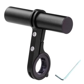 Bestgle Bike Handlebar Extender with Clamp Brackets, Aluminum Universal Bicycle Handlebar Extension Bracket for Holding Motorcycle E-Bike Lamp Speedometer GPS Phone Mount Holder - 10CM