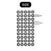 250pcs Visibility Film Point scanning Reflective Marker Stickers, Suitable for