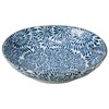 Indigo Dyed Octopus Arabesque 6.8 Deep Plate, 8.3 x 8.3 x 2.0 inches (21 x 21 x 5.2 cm) | Setomonohonpo
