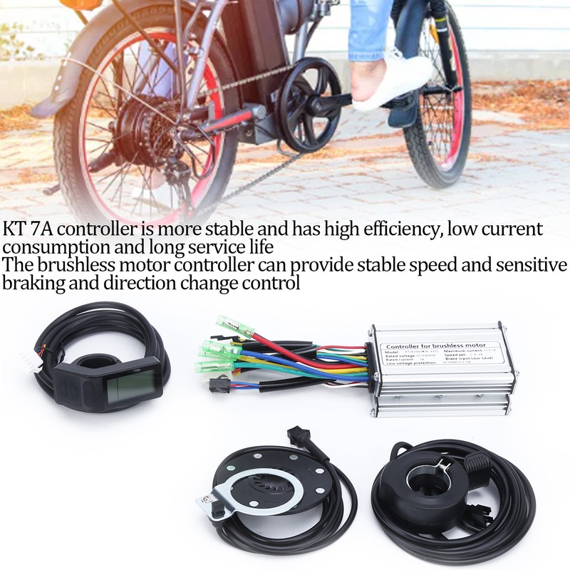 36V/48V 250W Electric Motor Brushless 7A Controller with KTLCD4 Display