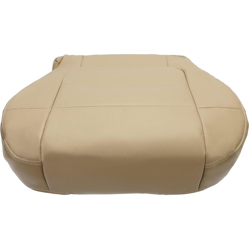 KUAFU Driver Side Bottom Seat Cover Artificial Leather Tan Compatible