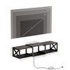 NinPeen Floating 45.7" TV Stand with LED & Power Outlets