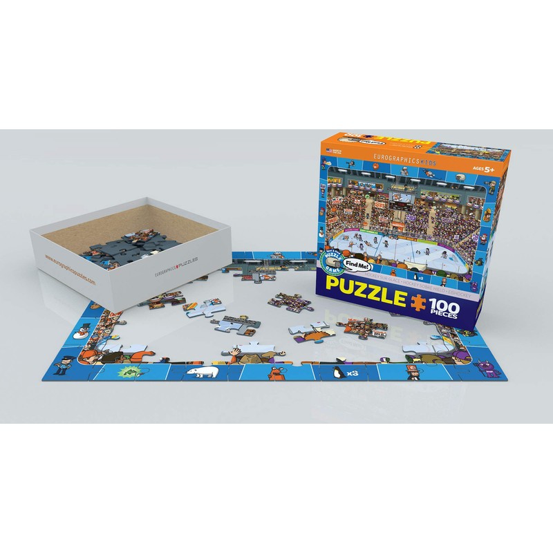 EuroGraphics Hockey Spot & Find 100 Piece Puzzle