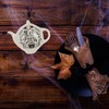 Pacific Giftware Ceramic Spooky Spoon Holder, Black, Tea or Coffee