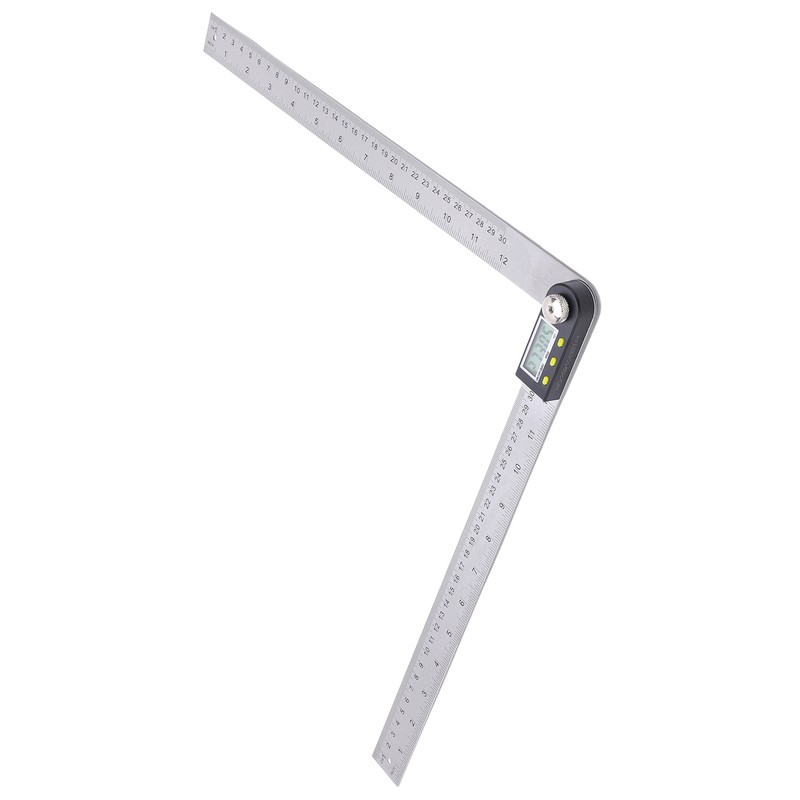 0‑300mm Digital Protractor Portable Stainless Steel LCD Angle Finder Ruler