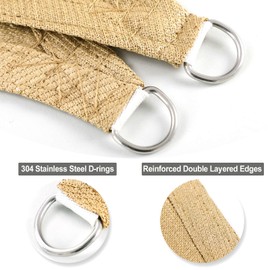 OutdoorLines Rectangle Sun Shade Sails for Patios 10 x 13 ft  Sun UV Blocking Outdoor Canopy, Sunshades for Backyard, Lawn and Garden and All Outdoor Activities, Sand