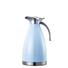 Bonnoces 68 Oz Stainless Steel Thermal Carafe - Double Walled Vacuum Insualted Thermos/Carafe with Lid - Coffee/Tea Carafe Heat & Cold Retention - 2 Liter