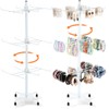 RattanView 2 Pcs Jewelry Rotating Display Stand Adjustable Metal Earrings