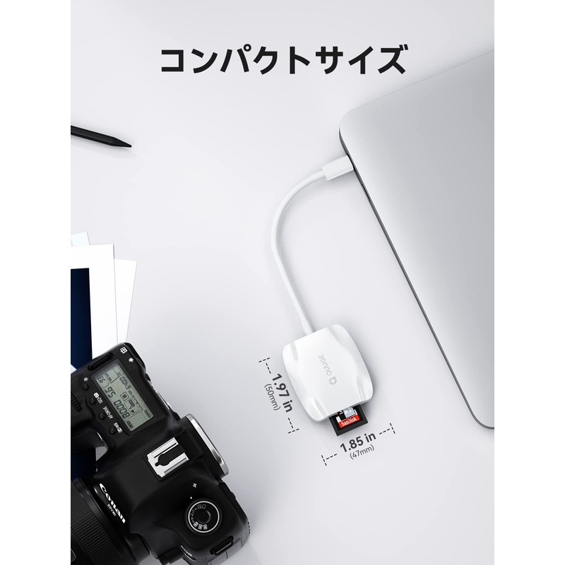 QUUGE Type-C SD 4.0 Card Reader with OTG Function 2-in-1