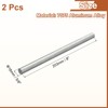 sourcing map 2Pcs 5/8"(16mm) Dia Round Aluminum Rod, 8"(203mm) Long
