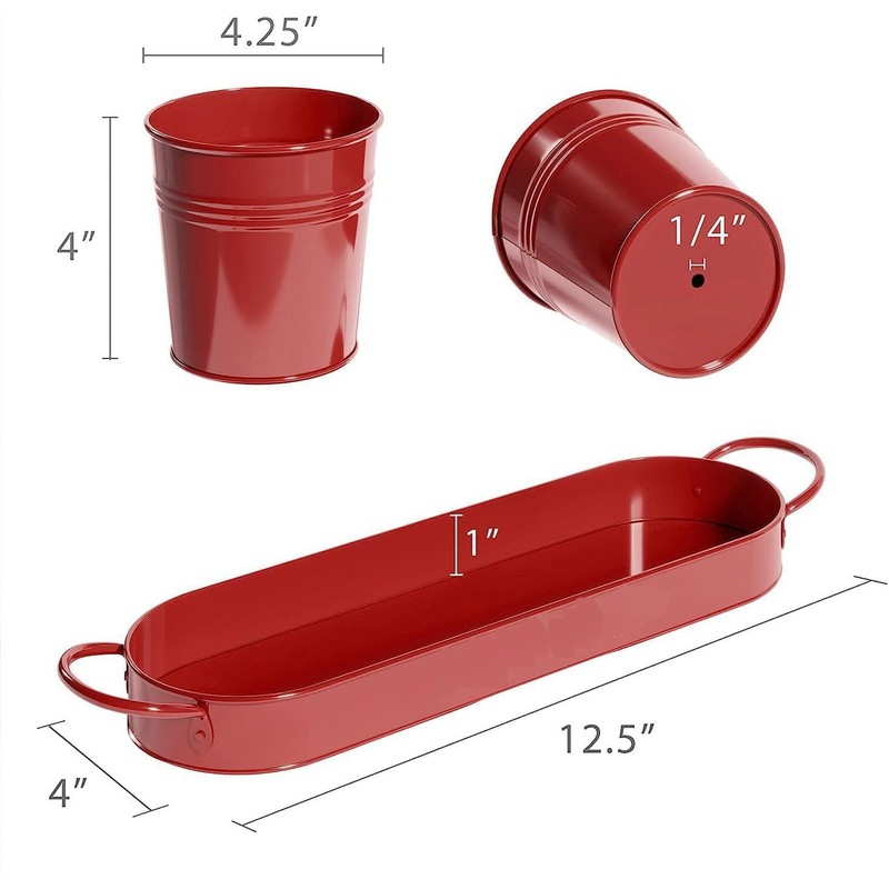 MoFarbe Herb Pots for Kitchen & Windowsill | Kitchen Herb