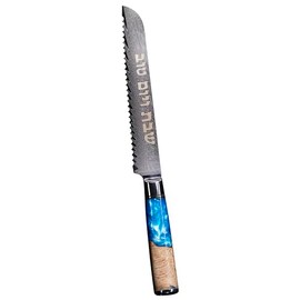 Modern Acrylic and wood Challah Knife - Shabbat & Yom Tov Elegance (blue)