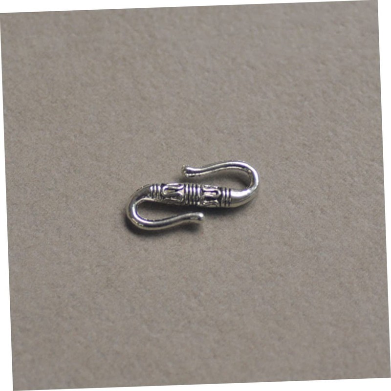 Silver S Shape Hook Clasp COHEALI 20pcs Silver Buckle Bead