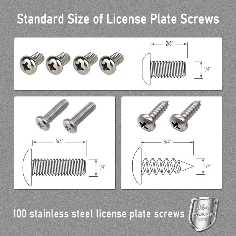 BGGTMO License Plate Bracket Holder- Front License Plate Mounting Kit,
