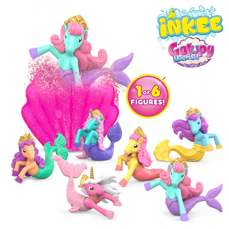 CRAZE INKEE GALUPY MERMAID | Meerjungfrau Badekugel mit Überraschung, Kinder