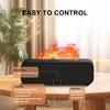 Colorful Flame Air Aroma Diffuser Humidifier, Dynamic Fire Flame Sound