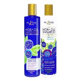 Duo Nekane Shampoo Y Mascarilla Mora Azul Matizante                                                                                                   