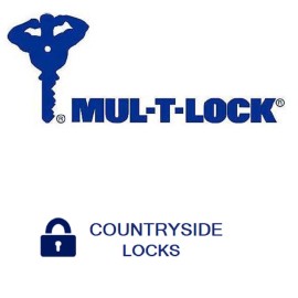 Mul-t-lock TR 100 "Hockey Puck" Padlock New - 2 Keys