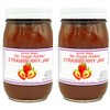 Amish Strawberry Jam - No Sugar Added - Two 16
