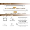 KAMANINA Silver Curtain Rod 32 to 58 Inch(2.6-4.8ft), 1 Inch