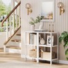 TUTOTAK Bookshelf, 6-Tier Tall Book Shelf, Narrow Bookcase for Small
