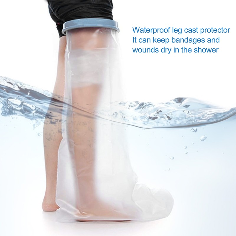 Adult Waterproof Leg Cast Cover Wound Fracture Bandage Dressing Protector