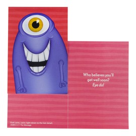 DaySpring Get Well Boxed Greeting Cards w Embossed Envelopes - U-NEEKS, 12 Count