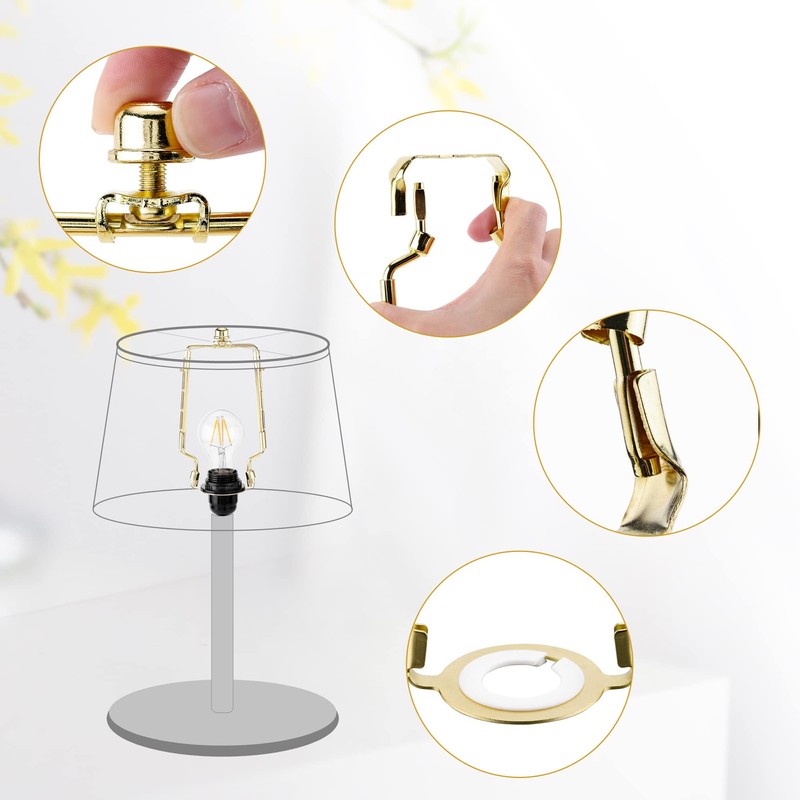 Mornajina 7 8 9 10 inch Lamp Shade Harp Holder,