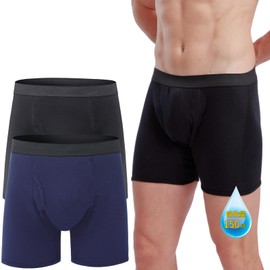 OKEER Incontinence Pants, Urinary Leak Pants, Trunks, Gentlemen, 5.3 fl oz (150 cc), Nursing Care Pants, For Light Incontinence, Thin and Light Shorts, Boxer Shorts, Antibacterial, Deodorizing,