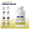 Vitamina D3, Vitamina K2, K2D3, 360 cápsulas, calcio, huesos, dientes,