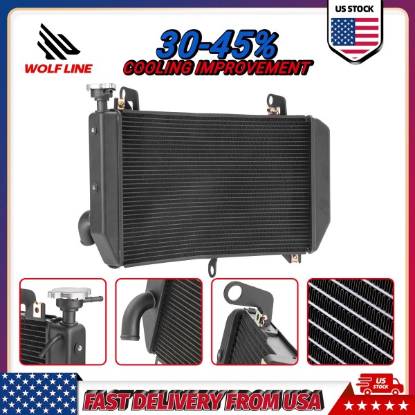 WOLFLINE High Performance All Aluminum Radiator For Yamaha YZF R1