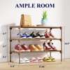 Kitsure Shoe Rack - Premium Non-Woven Shoe Rack Shelf, Shoe